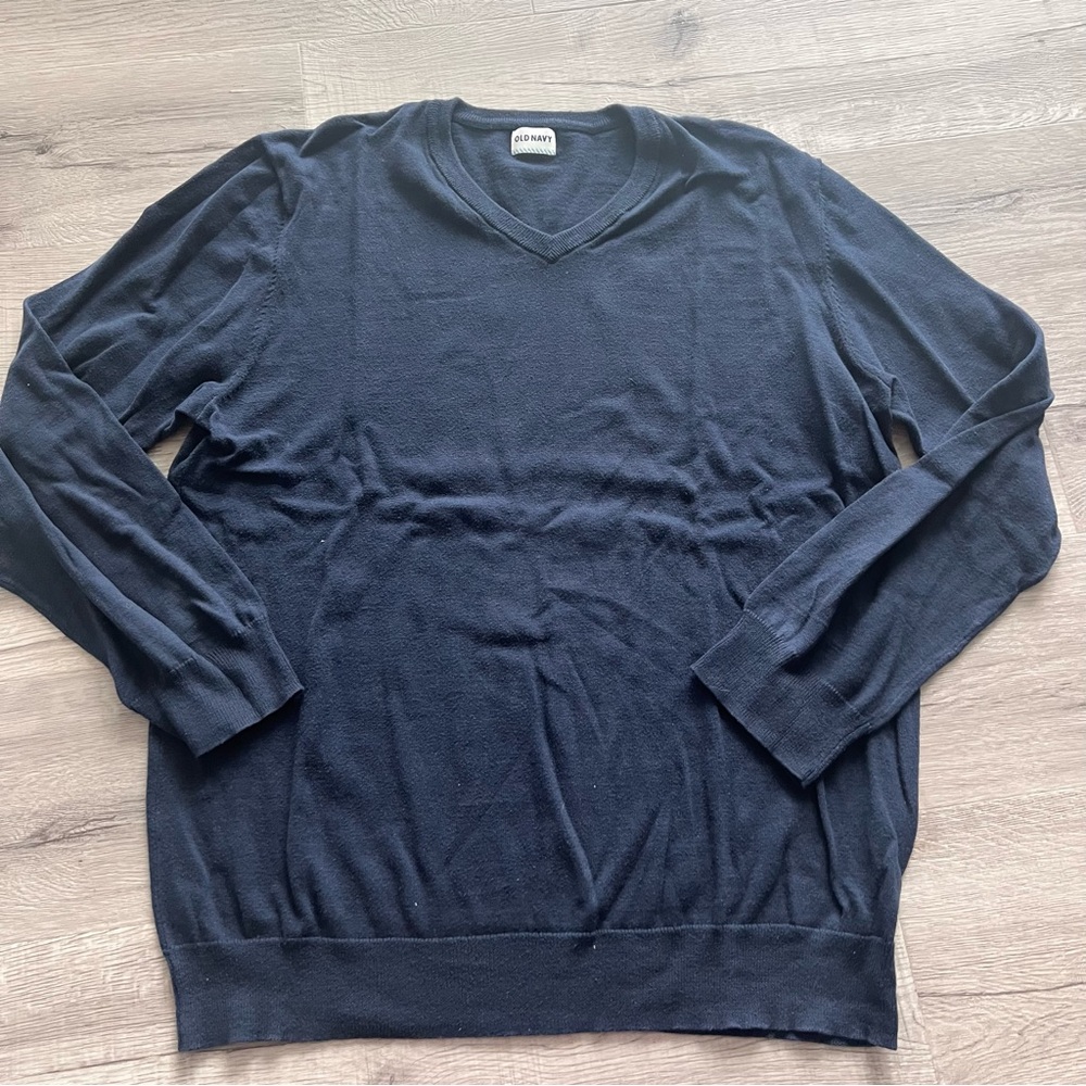 Old Navy Blue V-Neck Sweater